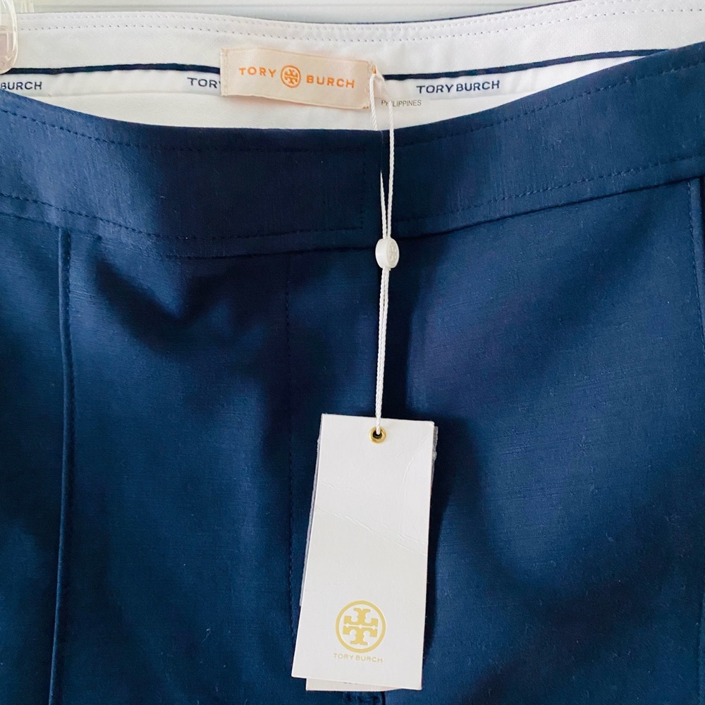 Navy cigarette pants